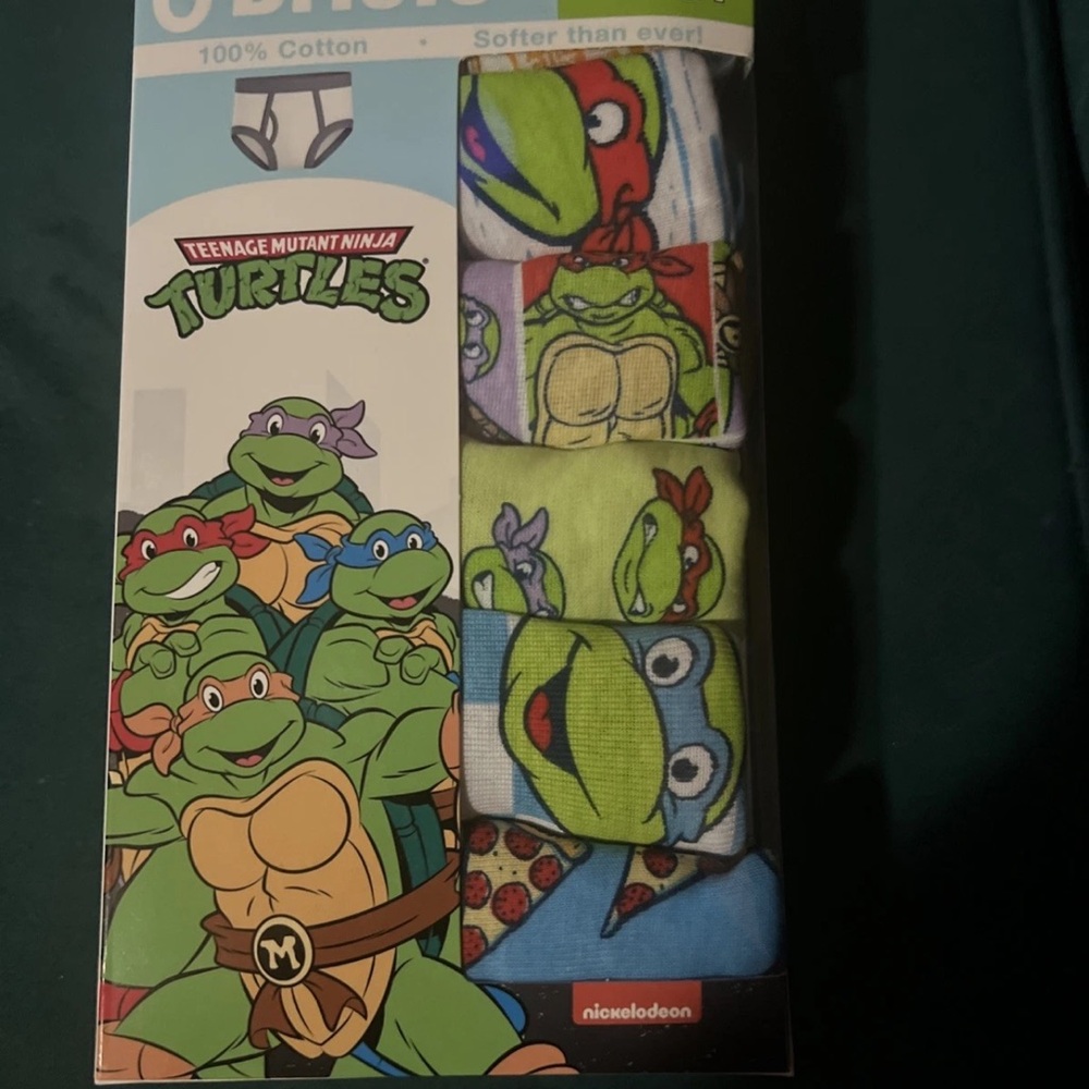 Nickelodeon Teenage Mutant Ninja Turtles Kids Underwear - Green and Blue